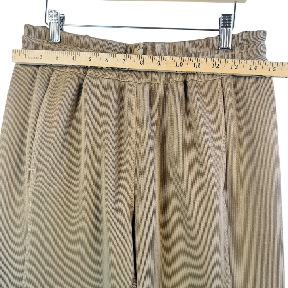 Lululemon Softstreme Ribbed Wide Leg Pants Sz XS Tan Modal Lounge Yoga Pull On - Picture 3 of 11